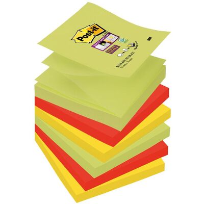 Post-it, Notes adhésives, Papillons adhésifs Super Sticky Z-Notes Marrakech (76 x 76 mm) - Publicité Post-it, Notes adhésives, Papillons adhésifs Super Sticky Z-Notes Marrakech (76 x 76 mm) - Publicité