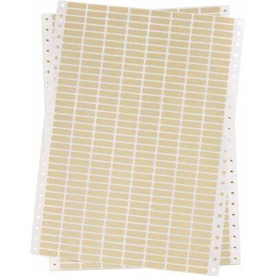 Brady, Étiquettes, DAT-50-652-10, polyimide, mat, beige, 22,86 x 6,35mm, adhésif permanent, 8 pistes, pour Nade - Publicité Brady, Étiquettes, DAT-50-652-10, polyimide, mat, beige, 22,86 x 6,35mm, adhésif permanent, 8 pistes, pour Nade - Publicité