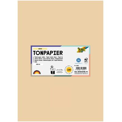 Folia - 6410 - chamois DIN A4 130 g/m² - Papier - Publicité Folia - 6410 - chamois DIN A4 130 g/m² - Papier - Publicité