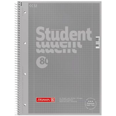 Brunnen, Cahier + bloc-notes, 5 blocs collégiaux Student réglure 28 quadrillé DIN A4 marge intérieure et extérieure (A4, Quadrillé) - Publicité Brunnen, Cahier + bloc-notes, 5 blocs collégiaux Student réglure 28 quadrillé DIN A4 marge intérieure et extérieure (A4, Quadrillé) - Publicité
