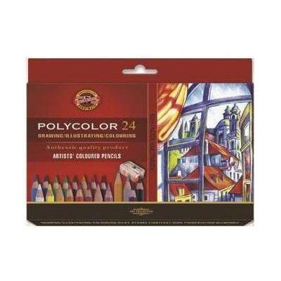 Koh-i-Noor, Écriture + dessin, Polycolor 24 couleurs (249383) (24x) - Publicité Koh-i-Noor, Écriture + dessin, Polycolor 24 couleurs (249383) (24x) - Publicité