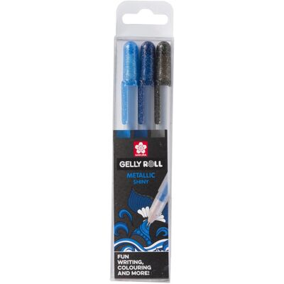 Sakura, Stylo, Gelly Roll Metallic Set (3x) - Publicité Sakura, Stylo, Gelly Roll Metallic Set (3x) - Publicité