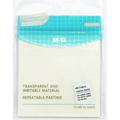 Bandai, Notes adhésives, Selbstklebende Notizzettel transparent 50K 76x76 M&G (76 x 76 mm) - Publicité Bandai, Notes adhésives, Selbstklebende Notizzettel transparent 50K 76x76 M&G (76 x 76 mm) - Publicité