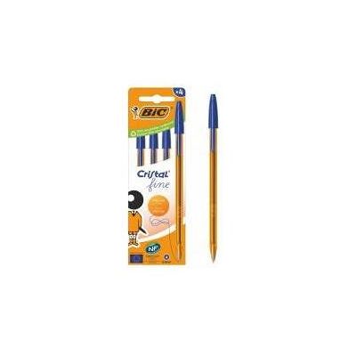 Bic, Stylo, Cristal Original Fine Kugelschreiber Blau 4 Stück (4x) - Publicité Bic, Stylo, Cristal Original Fine Kugelschreiber Blau 4 Stück (4x) - Publicité