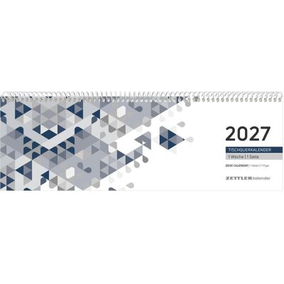 Neumann, Calendrier + agenda, Tischquerkalender 1W/1S 29,6x9,9cm blau - Publicité Neumann, Calendrier + agenda, Tischquerkalender 1W/1S 29,6x9,9cm blau - Publicité