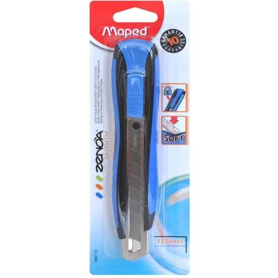 Maped, Cutter, Cutter Zenoa 18mm (Cutters) - Publicité Maped, Cutter, Cutter Zenoa 18mm (Cutters) - Publicité
