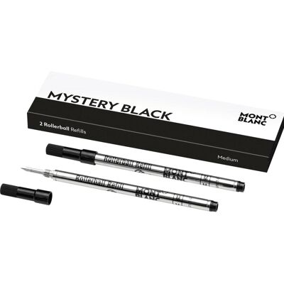 Montblanc, Cartouche de rechange + encrier, Cartouches à rouleaux (Noir, 0.50 mm, 2 pcs) - Publicité Montblanc, Cartouche de rechange + encrier, Cartouches à rouleaux (Noir, 0.50 mm, 2 pcs) - Publicité