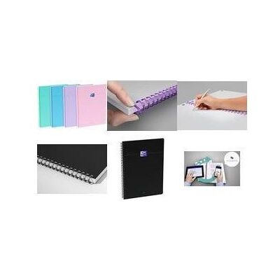 Oxford, Cahier + bloc-notes, Cahier Smart, A4, Seyès, 100 pages, assorti gepackt zu 10 Stück (A4) - Publicité Oxford, Cahier + bloc-notes, Cahier Smart, A4, Seyès, 100 pages, assorti gepackt zu 10 Stück (A4) - Publicité