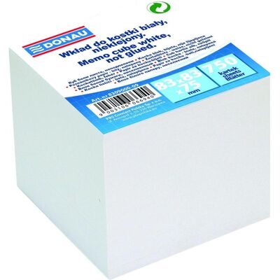 Donau, Notes adhésives, Wkład do kostki nieklejony biały 750 kartek p6 cena za 1szt (83 x 83 mm) - Publicité Donau, Notes adhésives, Wkład do kostki nieklejony biały 750 kartek p6 cena za 1szt (83 x 83 mm) - Publicité