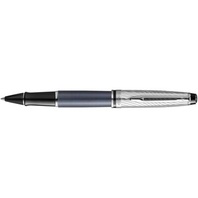 Waterman, Stylo, Roller Expert DeLuxe Gris C.C. (F-noir) (1x) - Publicité Waterman, Stylo, Roller Expert DeLuxe Gris C.C. (F-noir) (1x) - Publicité