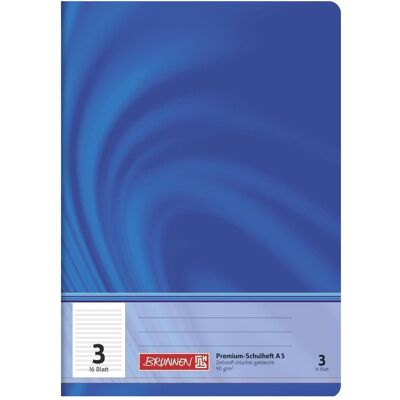 Brunnen, Cahier + bloc-notes, Cahier scolaire Vivendi Ligné 3 DIN A5 sans marge, 16 feuilles (A5, Couverture souple) - Publicité Brunnen, Cahier + bloc-notes, Cahier scolaire Vivendi Ligné 3 DIN A5 sans marge, 16 feuilles (A5, Couverture souple) - Publicité