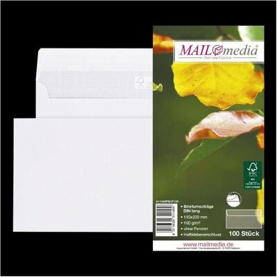 Mailmedia, Enveloppes, Enveloppe sans fenêtre (C5, C6, 100x) - Publicité Mailmedia, Enveloppes, Enveloppe sans fenêtre (C5, C6, 100x) - Publicité
