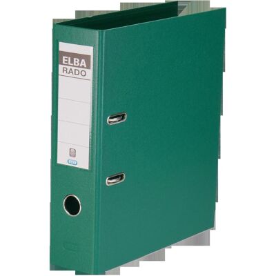 Elba, Classeur, Classeur rado plast, Largeur de dos : 80 mm, vert DIN A4, couverture extérieure/intérieure PVC, avec (A4, 80 mm, 1 pcs) - Publicité Elba, Classeur, Classeur rado plast, Largeur de dos : 80 mm, vert DIN A4, couverture extérieure/intérieure PVC, avec (A4, 80 mm, 1 pcs) - Publicité