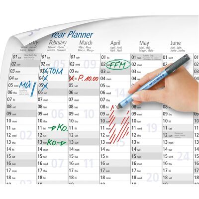 Staedtler Calendrier + agenda, Lumocolor (84 x 60 cm) - Publicité Staedtler Calendrier + agenda, Lumocolor (84 x 60 cm) - Publicité