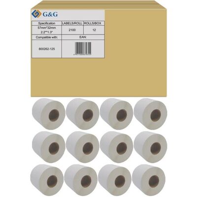 G&G ET-Z-G-800262-125 - Étiquettes d'adresse - Publicité G&G ET-Z-G-800262-125 - Étiquettes d'adresse - Publicité
