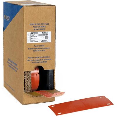 Brady, Rouleau d’étiquettes, BM-25x75-7643-RD, Étiquettes Heatex, rouge, mat, 25.00 x 75.00 mm, non adhésives, gros rouleau (25 (25 mm) - Publicité Brady, Rouleau d’étiquettes, BM-25x75-7643-RD, Étiquettes Heatex, rouge, mat, 25.00 x 75.00 mm, non adhésives, gros rouleau (25 (25 mm) - Publicité