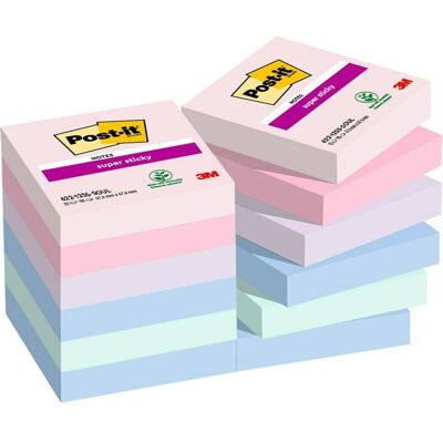 Post-it, Notes adhésives, Soulful (47.60 x 47.60 mm) - Publicité Post-it, Notes adhésives, Soulful (47.60 x 47.60 mm) - Publicité