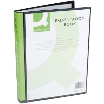 Q-Connect, Porte-documents, Livre de présentation avec pochette transparente (A4) - Publicité Q-Connect, Porte-documents, Livre de présentation avec pochette transparente (A4) - Publicité