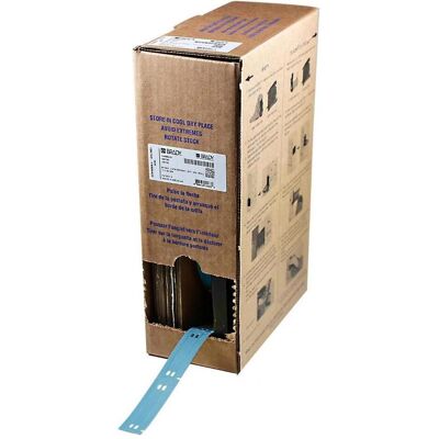 Brady, Rouleau d’étiquettes, BM7-10x60-7643-BL, Étiquettes Heatex, bleu, mat, 10.00 x 60.00 mm, non adhésives, gros rouleau ( (20.62 mm) - Publicité Brady, Rouleau d’étiquettes, BM7-10x60-7643-BL, Étiquettes Heatex, bleu, mat, 10.00 x 60.00 mm, non adhésives, gros rouleau ( (20.62 mm) - Publicité