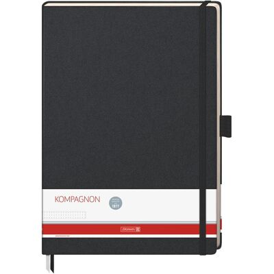 Brunnen, Cahier + bloc-notes, Carnet de notes KOMPAGNON A4 trame pointillée, noir couverture rigide 192 pages (A4, Pointillés, Couverture rigide) - Publicité Brunnen, Cahier + bloc-notes, Carnet de notes KOMPAGNON A4 trame pointillée, noir couverture rigide 192 pages (A4, Pointillés, Couverture rigide) - Publicité