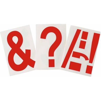 Brady, Étiquettes, Étiquettes ToughStripe avec numéros et lettres, rouge - Publicité Brady, Étiquettes, Étiquettes ToughStripe avec numéros et lettres, rouge - Publicité