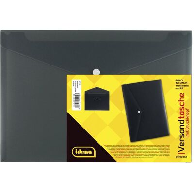 Idena, Pochette d'expédition + enveloppe à bulles, Enveloppe d'expédition C4 PP, translucide noire (1 pcs) - Publicité Idena, Pochette d'expédition + enveloppe à bulles, Enveloppe d'expédition C4 PP, translucide noire (1 pcs) - Publicité