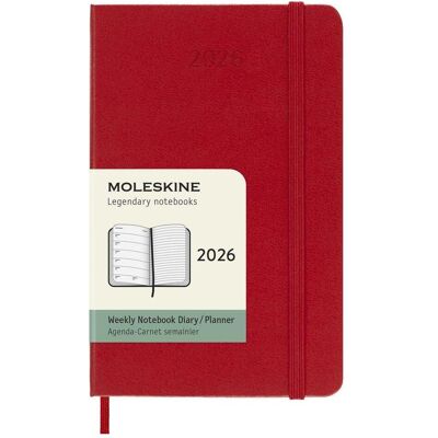Moleskine, Agenda, Taschenagenda Weekly (Pocket 9x14) - Publicité Moleskine, Agenda, Taschenagenda Weekly (Pocket 9x14) - Publicité