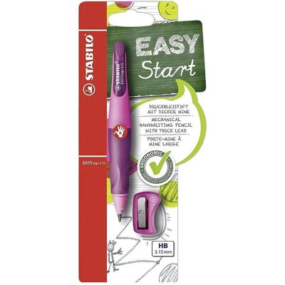 Stabilo, Crayon à papier + critérium, Porte-mines ergonomique EASYergo pour droitiers HB (3.15 mm, HB, 1x) - Publicité Stabilo, Crayon à papier + critérium, Porte-mines ergonomique EASYergo pour droitiers HB (3.15 mm, HB, 1x) - Publicité