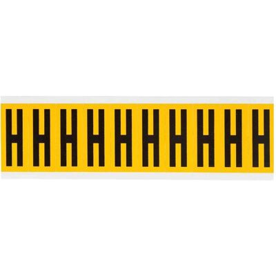 Brady, Étiquettes, 1534-H Étiquette autocollante Rectangle Durable Noir - Jaune 10 pcs e - Publicité Brady, Étiquettes, 1534-H Étiquette autocollante Rectangle Durable Noir - Jaune 10 pcs e - Publicité