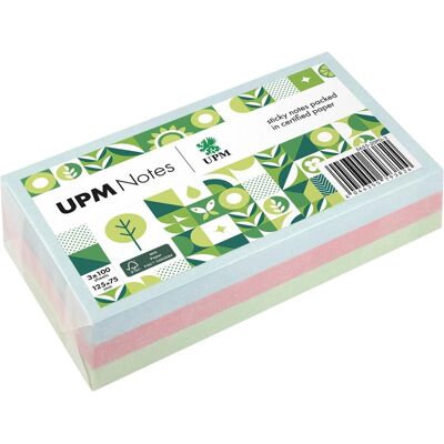 UPM, Notes adhésives, Notes Post-it 5655-20PG-3 Pastel 125x75mm 100Fl. assorties. 3pcs (125 x 75 mm) - Publicité UPM, Notes adhésives, Notes Post-it 5655-20PG-3 Pastel 125x75mm 100Fl. assorties. 3pcs (125 x 75 mm) - Publicité