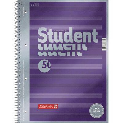 Brunnen, Cahier + bloc-notes, Musique en feuilles de qualité supérieure Collegeblock (A4, À rayures, Couverture souple) - Publicité Brunnen, Cahier + bloc-notes, Musique en feuilles de qualité supérieure Collegeblock (A4, À rayures, Couverture souple) - Publicité