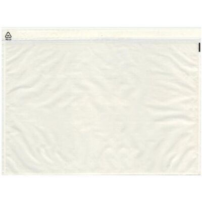 Debatin, Pochette pour documents, UNIPACK Begleitpapiertasche C4, ohne Druck, Lieferschein/Rechnung, Oberfolie: LDPE 45 my, 250 Stück (C4, 250 pcs) - Publicité Debatin, Pochette pour documents, UNIPACK Begleitpapiertasche C4, ohne Druck, Lieferschein/Rechnung, Oberfolie: LDPE 45 my, 250 Stück (C4, 250 pcs) - Publicité