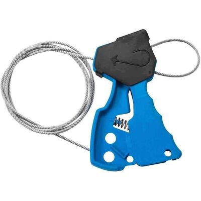 Brady, Étiquettes, Système de verrouillage de câble original, bleu, avec câble en acier de 1,8m - Publicité Brady, Étiquettes, Système de verrouillage de câble original, bleu, avec câble en acier de 1,8m - Publicité