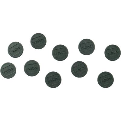 Nobo, Aimant, Aimant rond 24mm 1915291 noir 10 pièces (10x) - Publicité Nobo, Aimant, Aimant rond 24mm 1915291 noir 10 pièces (10x) - Publicité