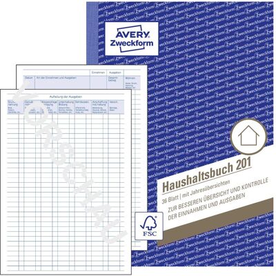 Avery Bulletin de versement, Livre budgétaire 201 (36x) - Publicité Avery Bulletin de versement, Livre budgétaire 201 (36x) - Publicité