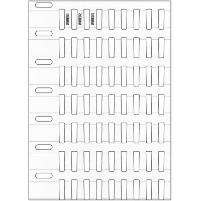 Brady, Rouleau d’étiquettes, THTRDS-10x4,4-7697-WT, Durasleeve(R), tiroir robuste pour marqueurs métalliques, polyester, blanc, - Publicité Brady, Rouleau d’étiquettes, THTRDS-10x4,4-7697-WT, Durasleeve(R), tiroir robuste pour marqueurs métalliques, polyester, blanc, - Publicité