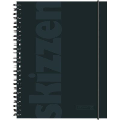Brunnen, Cahier + bloc-notes, Sketchbook A5 noir (A5, Blanc, Couverture rigide) - Publicité Brunnen, Cahier + bloc-notes, Sketchbook A5 noir (A5, Blanc, Couverture rigide) - Publicité