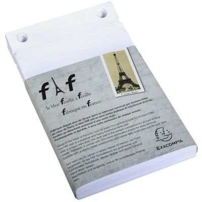 Exacompta, Cahier + bloc-notes, Blocs et inserts de blocs (A6, Blanc) - Publicité Exacompta, Cahier + bloc-notes, Blocs et inserts de blocs (A6, Blanc) - Publicité