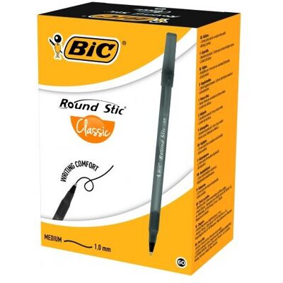 Bic, Stylo, Round Stic (60x) - Publicité Bic, Stylo, Round Stic (60x) - Publicité