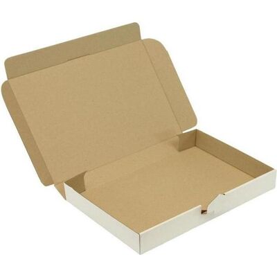 Transpak, Emballage + boîte d'expédition, Boîte à rabats 1 cannelure dimensions 338x230x42mm C4 1.2E blanc fermeture par emboîtement blanc (100 pcs) - Publicité Transpak, Emballage + boîte d'expédition, Boîte à rabats 1 cannelure dimensions 338x230x42mm C4 1.2E blanc fermeture par emboîtement blanc (100 pcs) - Publicité