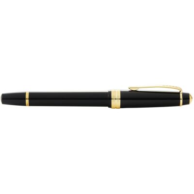 Cross, Stylo, Fountainpen Bailey light glossy black, gold tone trim, XF-nib, in giftbox (1x) - Publicité Cross, Stylo, Fountainpen Bailey light glossy black, gold tone trim, XF-nib, in giftbox (1x) - Publicité