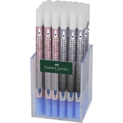 Faber-Castell, Gomme + correcteur, Stylo à encre, moyen, pointe ronde B, en boîte - Publicité Faber-Castell, Gomme + correcteur, Stylo à encre, moyen, pointe ronde B, en boîte - Publicité