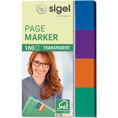 Sigel, Notes adhésives, Notes repositionnables Transparent (50 x 20 mm) - Publicité Sigel, Notes adhésives, Notes repositionnables Transparent (50 x 20 mm) - Publicité
