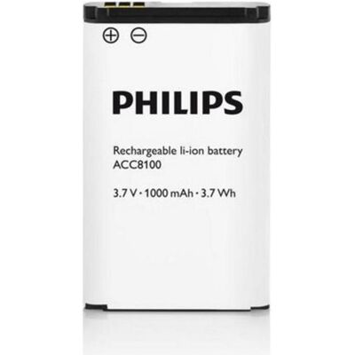 Philips - ACC8100 - Li-Ion - 1000mAh - Batterie rechargeable - Publicité Philips - ACC8100 - Li-Ion - 1000mAh - Batterie rechargeable - Publicité
