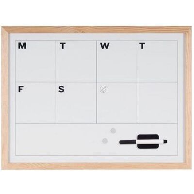 Bi-Office, Tableau de présentation, Agenda mensuel Bi Office Blanc Cadre en pin naturel (60 x 45 cm) - Publicité Bi-Office, Tableau de présentation, Agenda mensuel Bi Office Blanc Cadre en pin naturel (60 x 45 cm) - Publicité