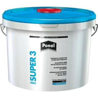 Colle en bois résistante à l'eau PONAL - 10kg - Usage intérieur/extérieur - Publicité Colle en bois résistante à l'eau PONAL - 10kg - Usage intérieur/extérieur - Publicité