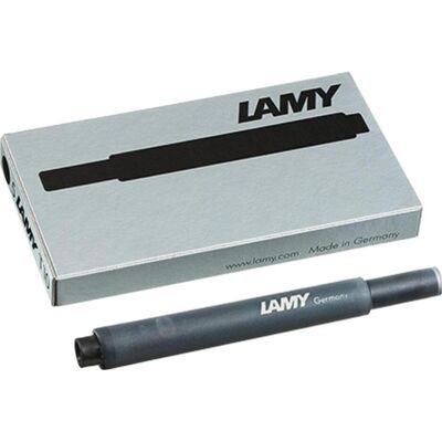 Lamy, Cartouche de rechange + encrier, Cartouches d'encre de grande capacité T 10 (Noir, 5 pcs) - Publicité Lamy, Cartouche de rechange + encrier, Cartouches d'encre de grande capacité T 10 (Noir, 5 pcs) - Publicité