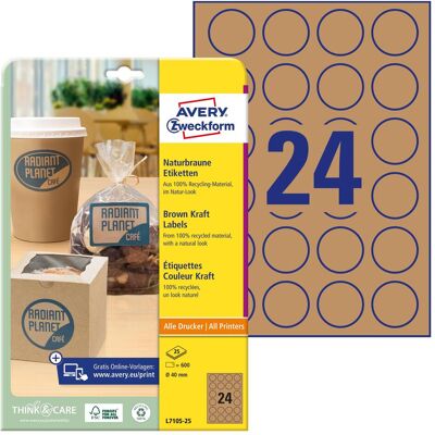 Avery Étiquettes, Etiketten - Publicité Avery Étiquettes, Etiketten - Publicité