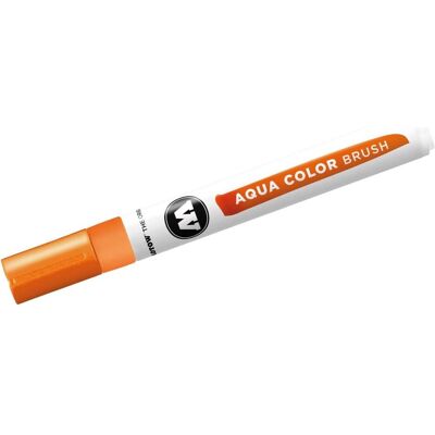 Molotow, Écriture + dessin, Crayon aquarelle Color Brush Aqua 1-2mm orange (1x) - Publicité Molotow, Écriture + dessin, Crayon aquarelle Color Brush Aqua 1-2mm orange (1x) - Publicité