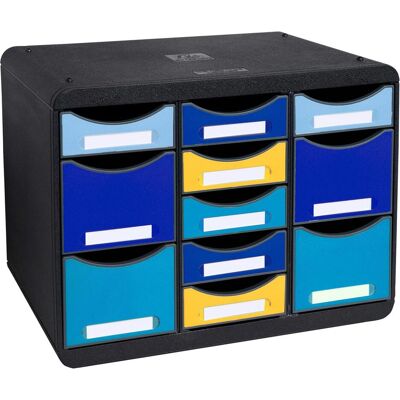 Exacompta, Archivage + classement, Module à tiroirs Multi Bee Blue (A4, C4, Format Folio et Letter-Size, Petitbut) - Publicité Exacompta, Archivage + classement, Module à tiroirs Multi Bee Blue (A4, C4, Format Folio et Letter-Size, Petitbut) - Publicité